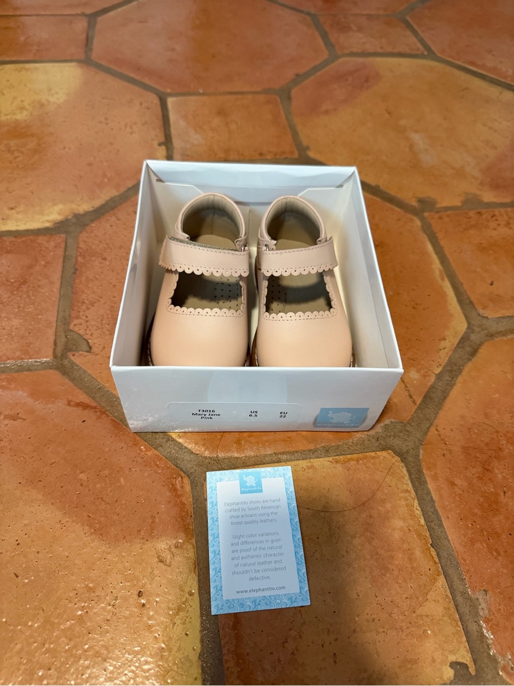 Elephantito Scalloped Mary Jane Shoes in Blush